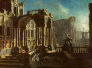 Capriccio by Pietro Cappelli - 1 of a pair