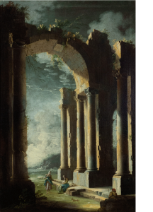 Leonardo Coccorante small - #1 of Pair of Capricci